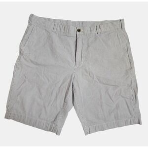 Brooks Brothers 346 Seersucker Striped Chino Shorts Golf 38 Preppy Beach Coastal